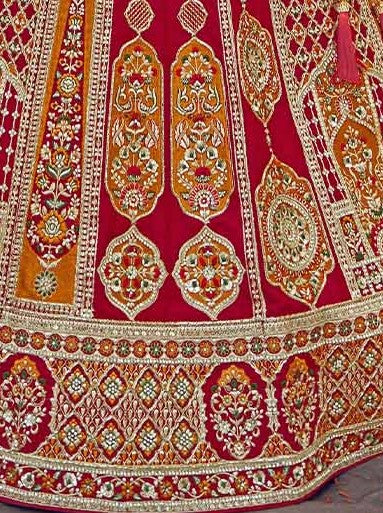 Buy Red Lehenga In Online-STORI