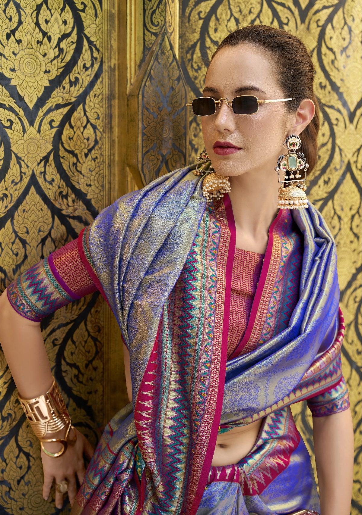 Shop Banarasi Silk Saree Online-STORI