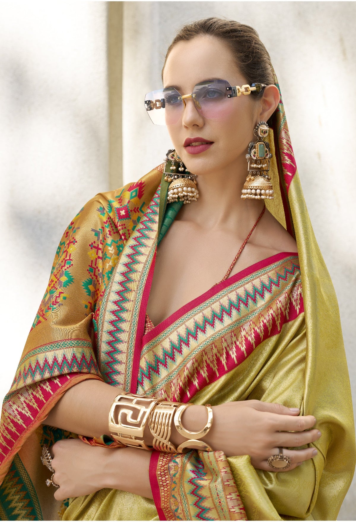 Shop Banarasi Silk Saree Online-STORI