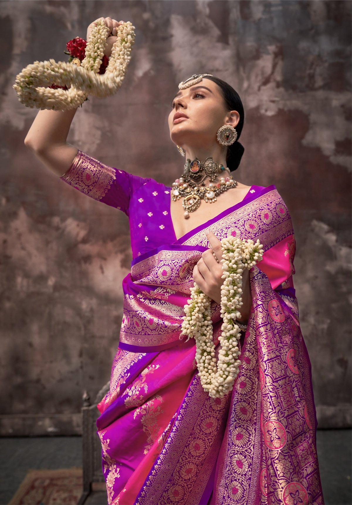 Bridal Banarasi Silk Saree Online-STORI