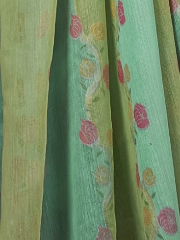 Shop Green Banarasi Saree Online-STORI