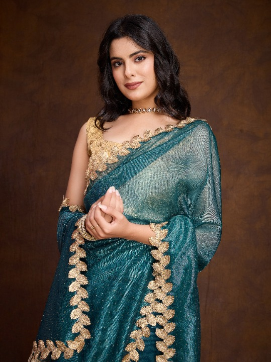 Buy Blue Partywear Sarees Online at STORI