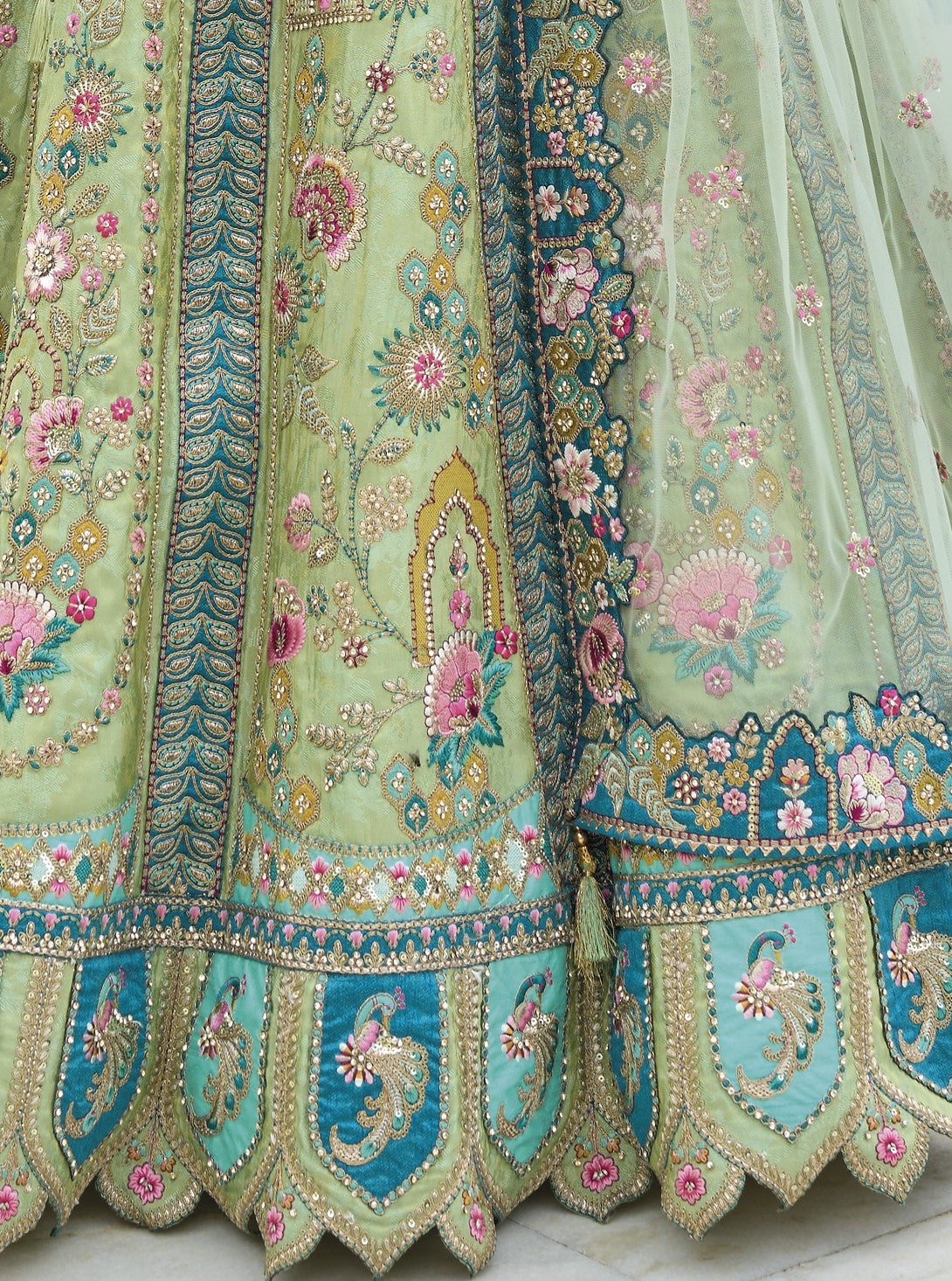 Shop Blue Lehenga In Online-STORI