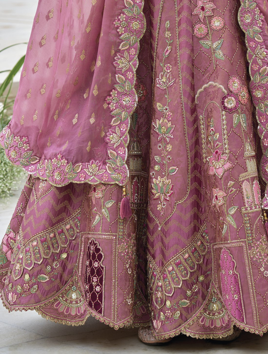 Buy Pink Lehenga In Online-STORI