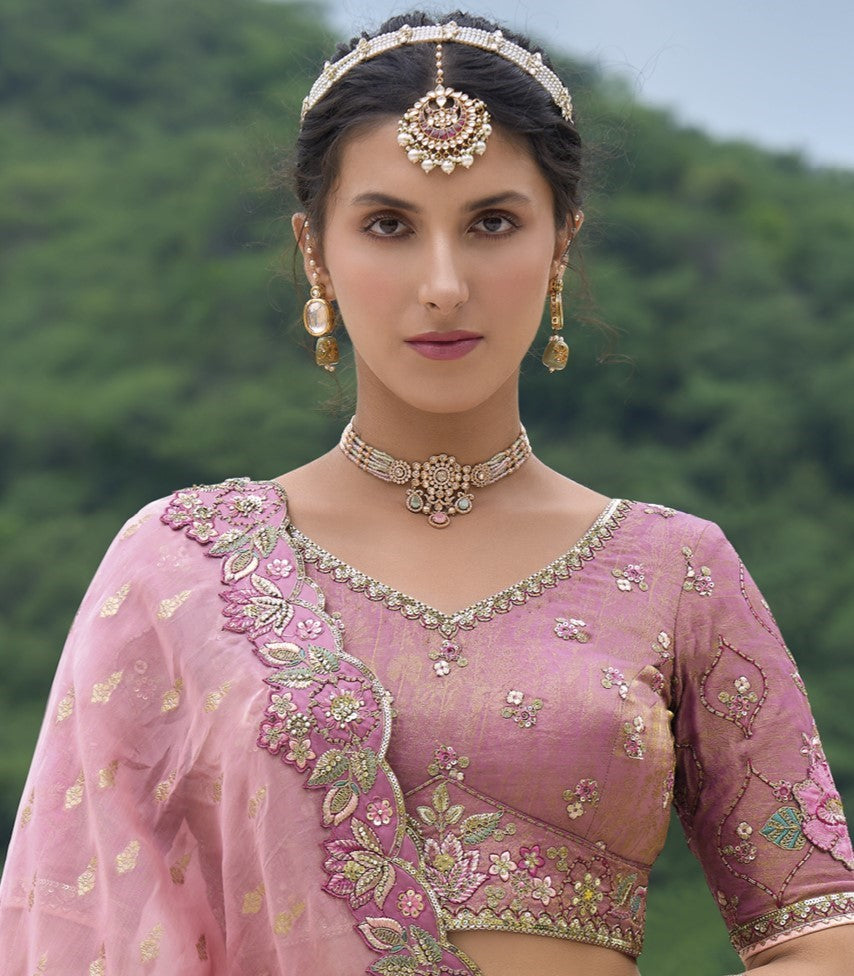 Buy Pink Lehenga In Online-STORI