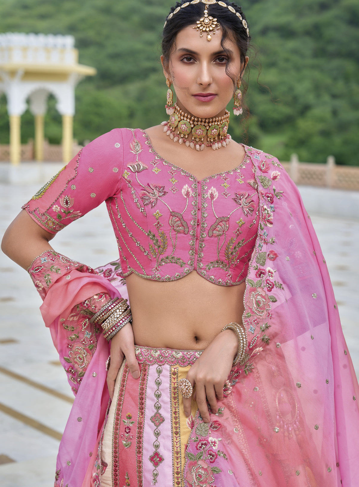 Buy Pink Lehenga In Online-STORI