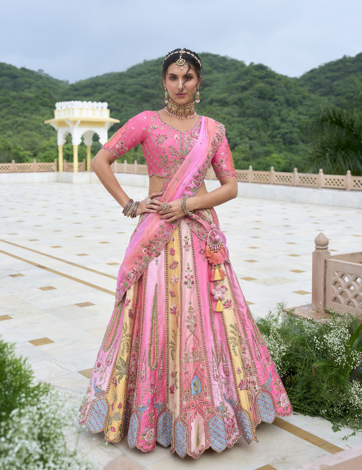 Buy Pink Lehenga In Online-STORI
