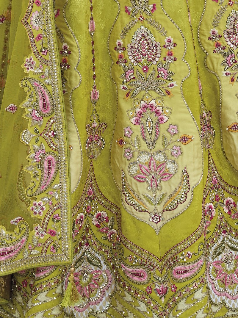 Shop Green Lehenga In Online-STORI