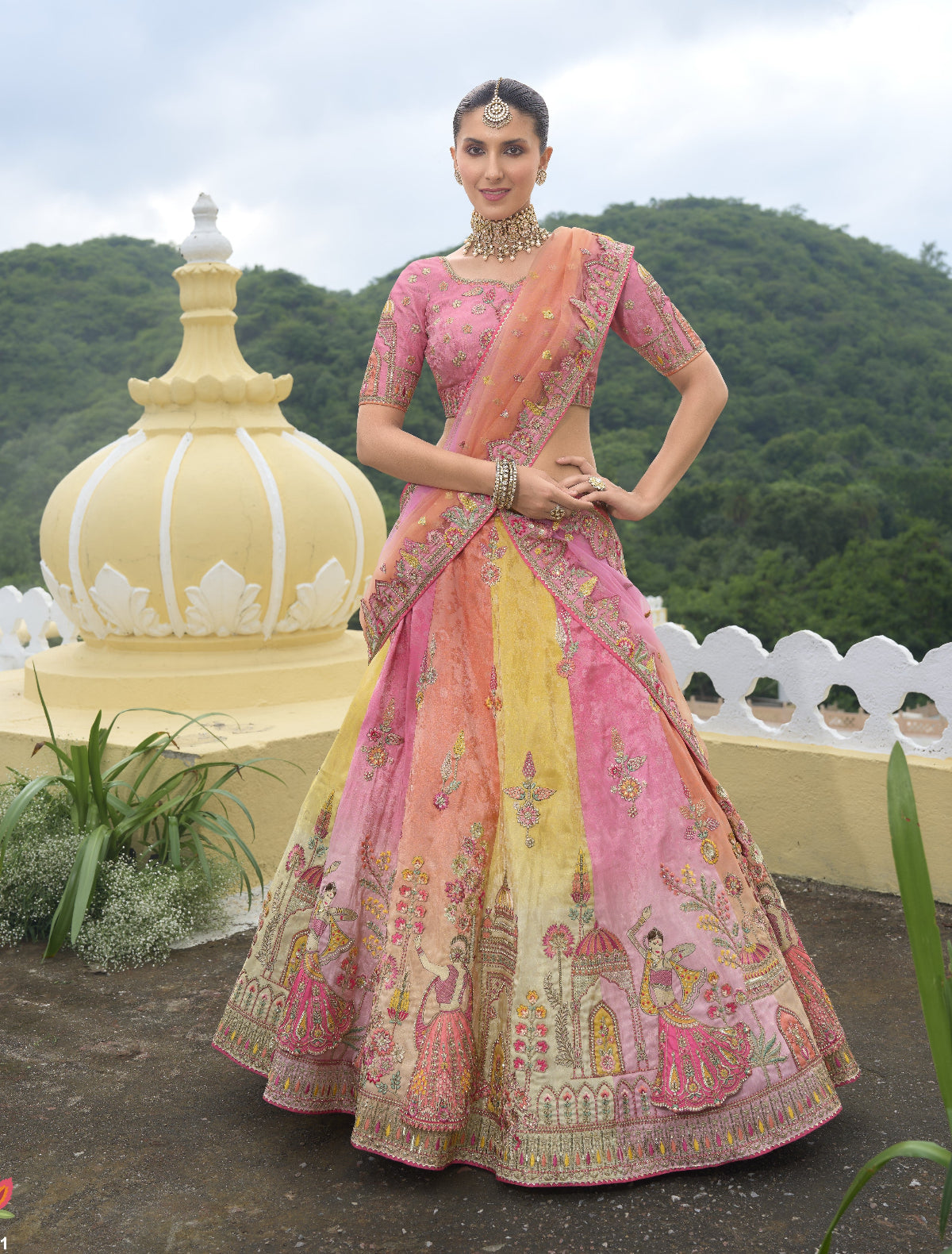 Buy Pink Lehenga In Online -STORI