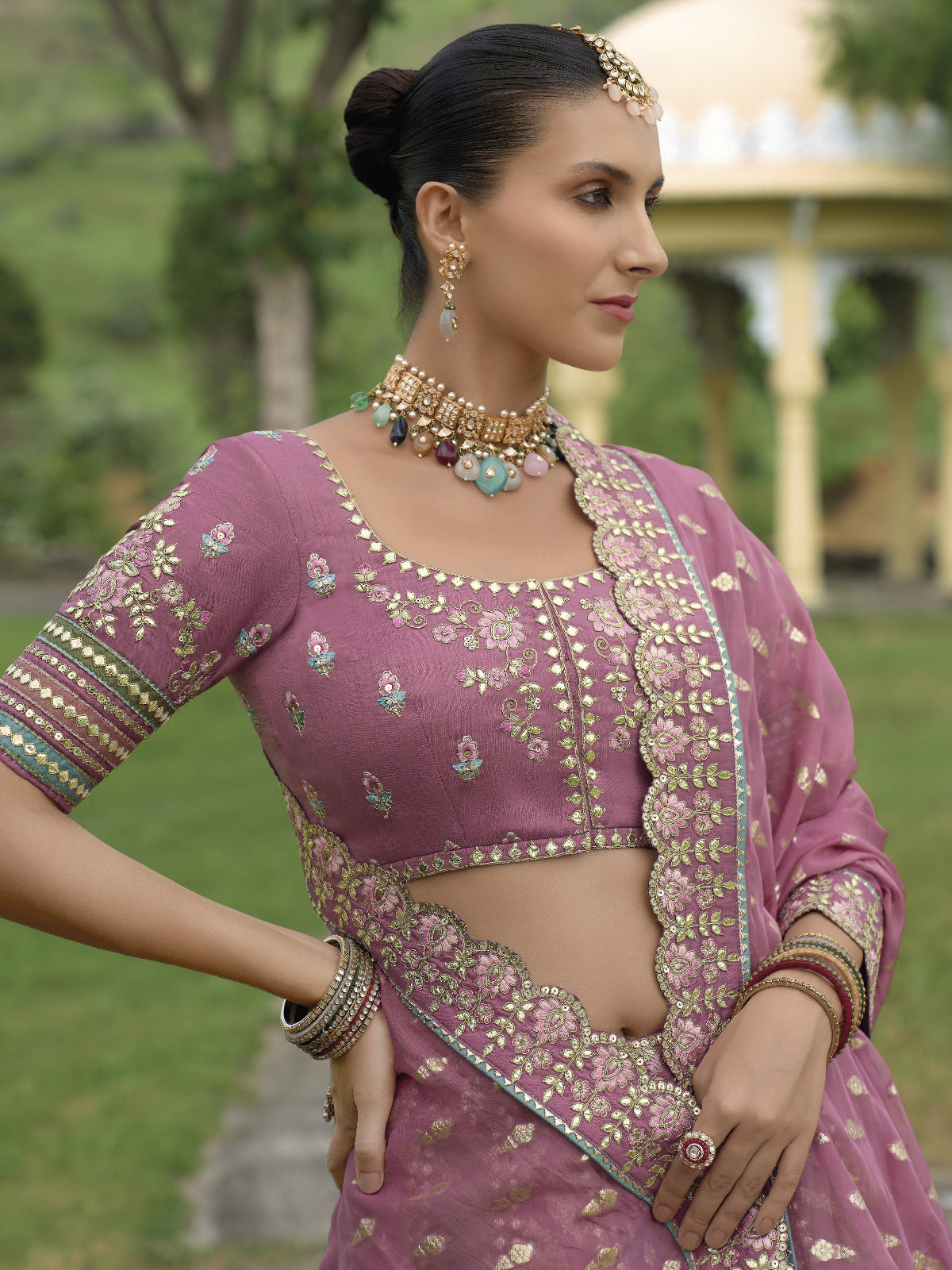 Buy Pink Lehenga Online -STORI