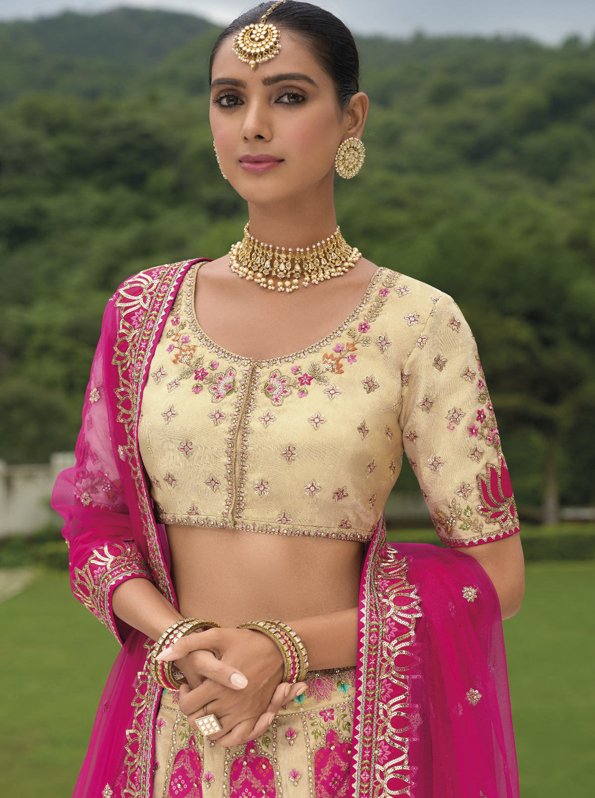 Buy Pink Lehenga In Online -STORI