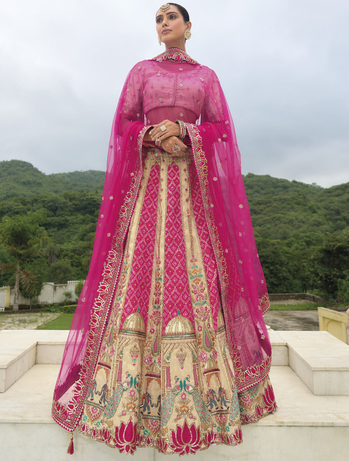 Buy Pink Lehenga In Online -STORI