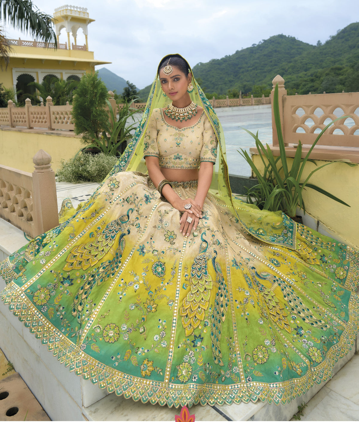 Buy Gold Lehenga In Online -STORI