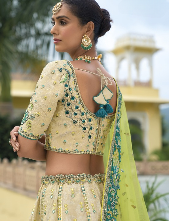 Buy Gold Lehenga In Online -STORI