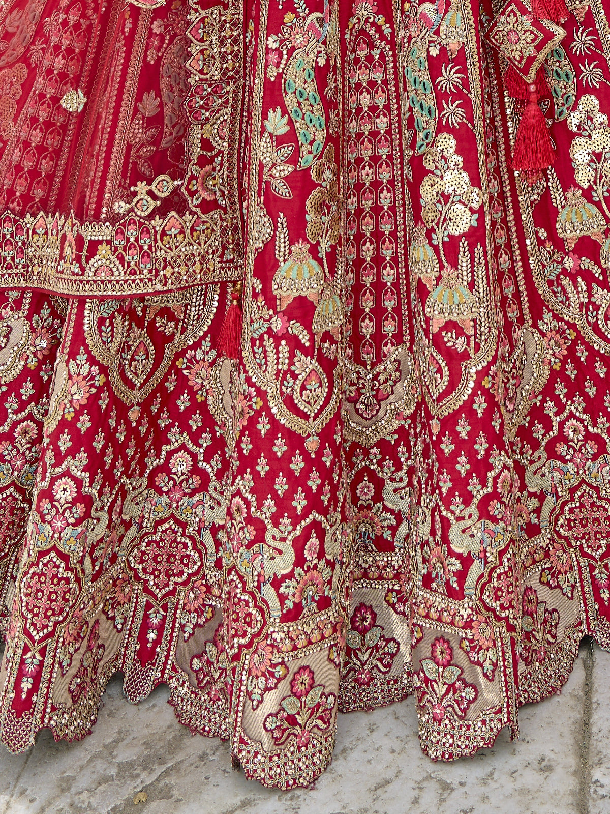 Shop Red Lehenga In Online-STORI