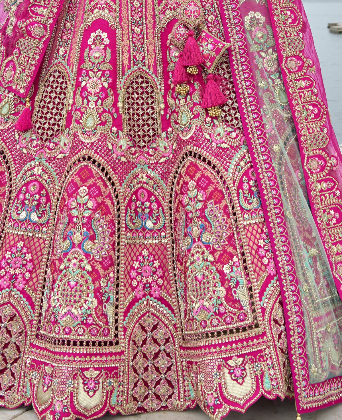 Buy Pink Bridal Lehenga In Online-STORI