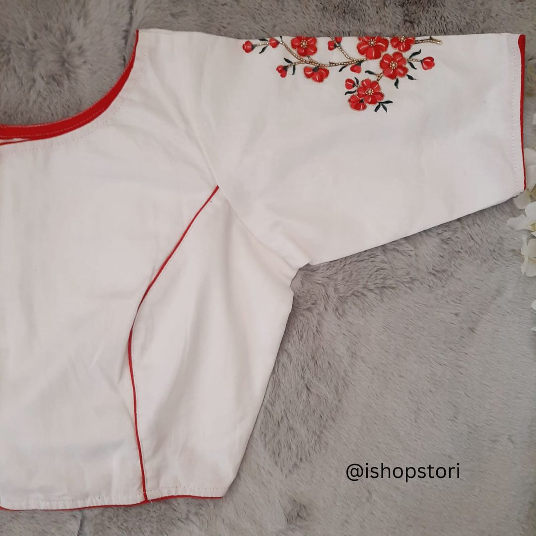 Hummingbird Handpainted Pichwai Designer Blouse