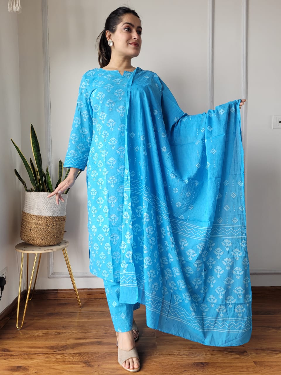 Shop Blue Kurta Set for Women Online - STORI