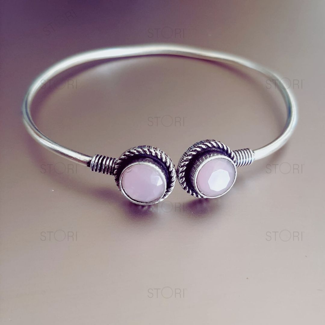 Harshali Dual Stones Oxidised Bracelet