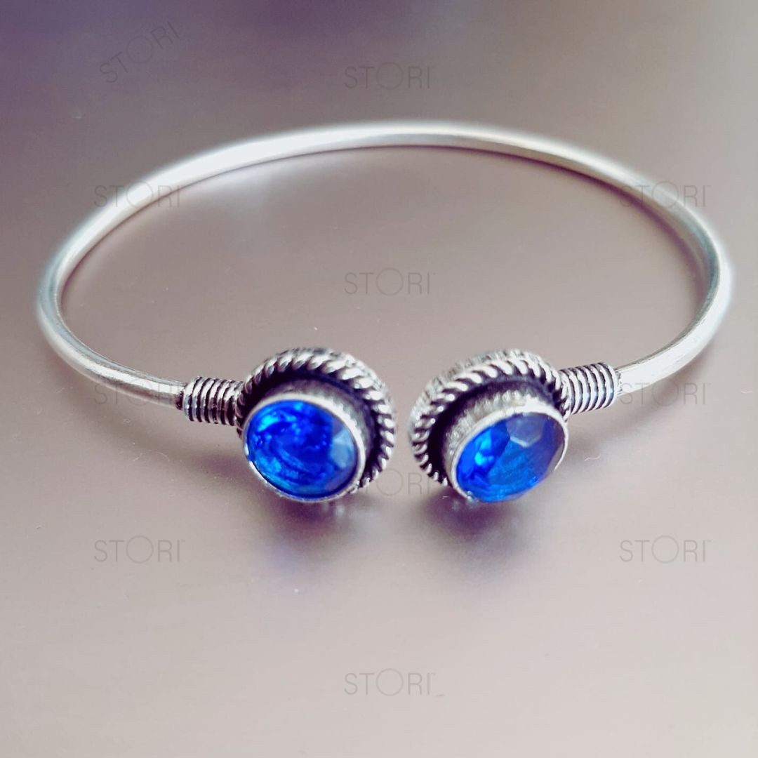 Harshali Dual Stones Oxidised Bracelet