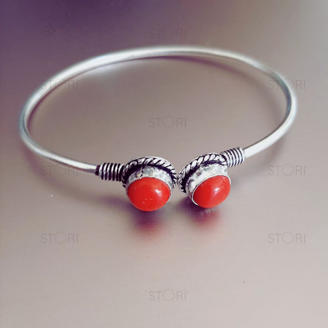 Harshali Dual Stones Oxidised Bracelet