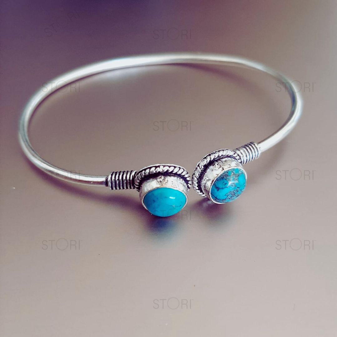 Harshali Dual Stones Oxidised Bracelet