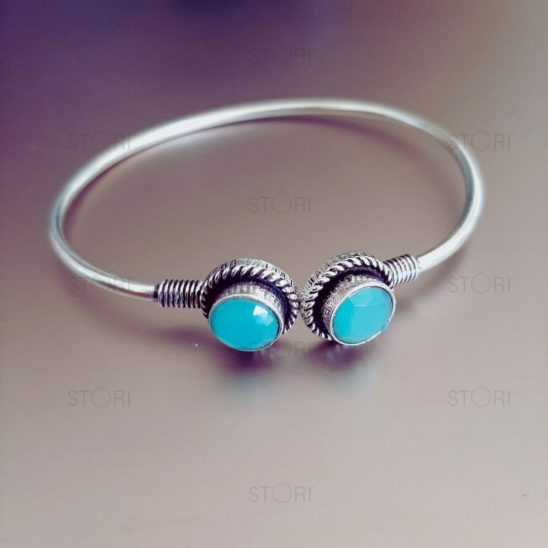 Harshali Dual Stones Oxidised Bracelet