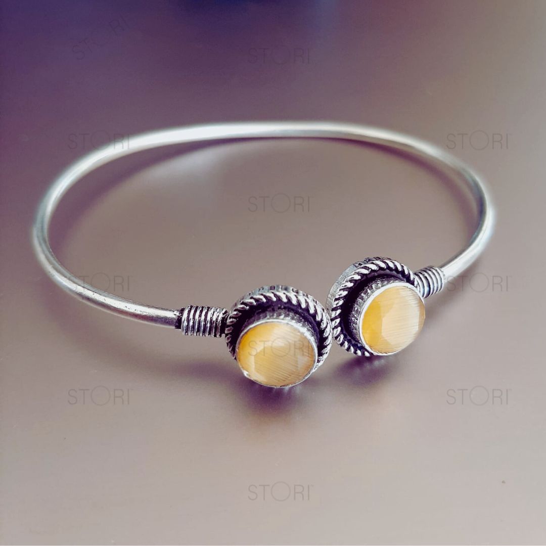 Harshali Dual Stones Oxidised Bracelet