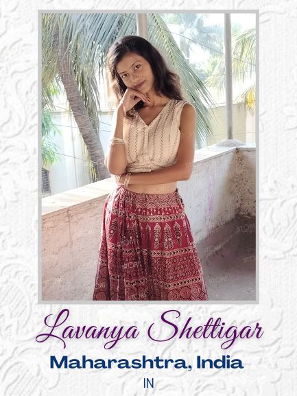 Cambric Cotton Blouse With Linear Embroidery