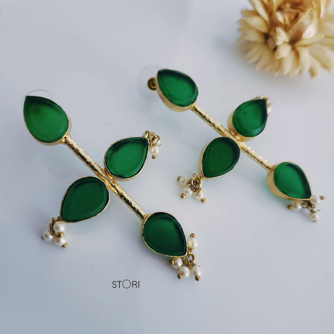 Raw Stone Earrings for Women Near Me- STORI