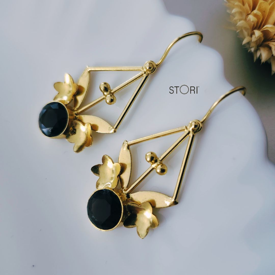 Purple Monalisa Stone Earrings for Women Near Me- STORI