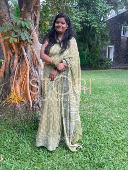 Farhat Ansari in STORI Linen Saree