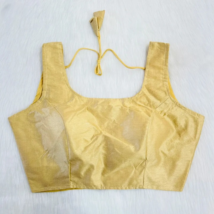 Solid Color Regular Raw Silk Blouse