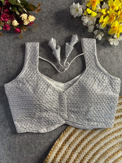 Shop Silver Blouse Online - STORI