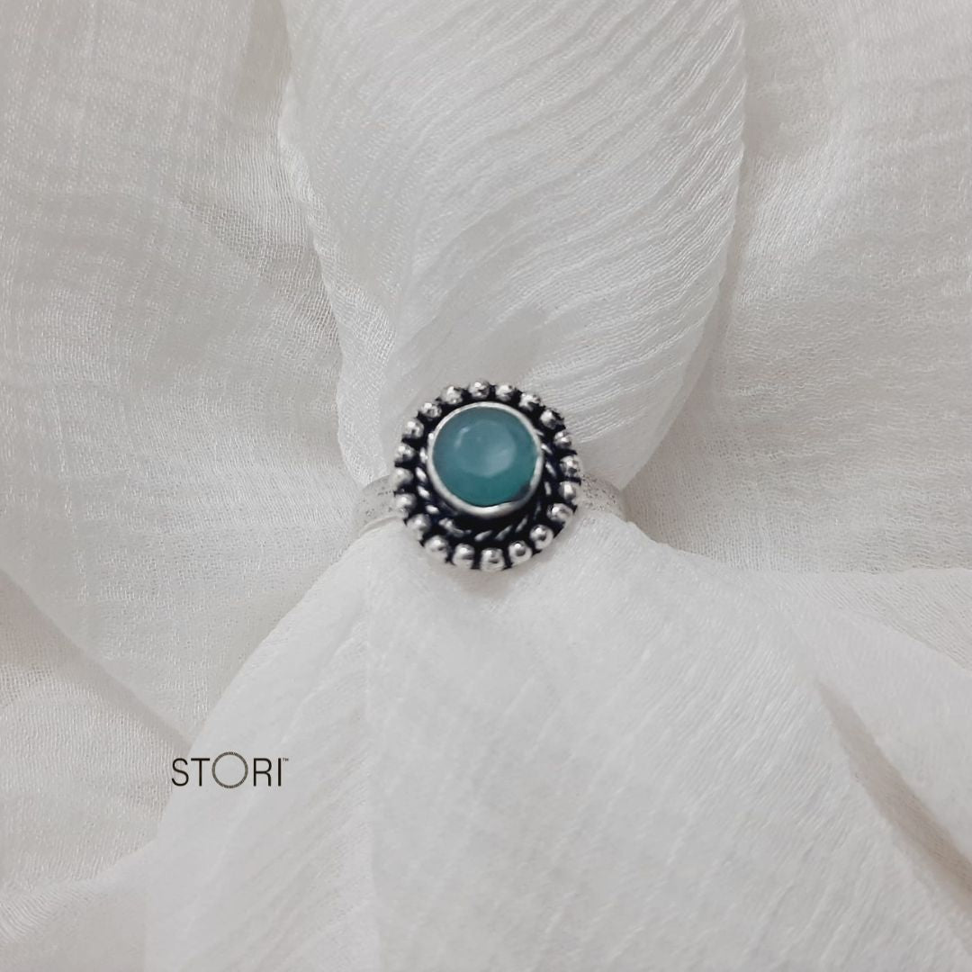 Nishka Adjustable Oxidised Finger Ring