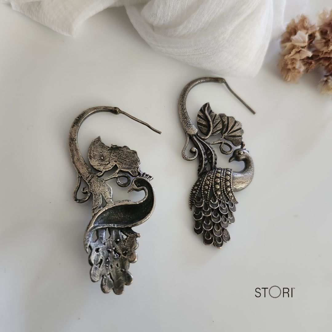 Mayukh Oxidised Earrings