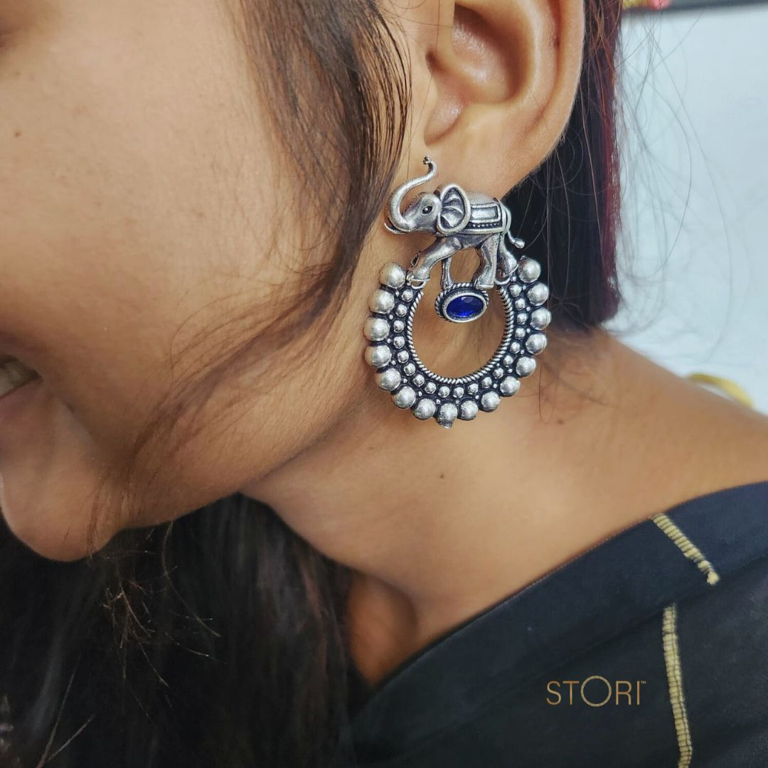 Airawat German Silver Earrings