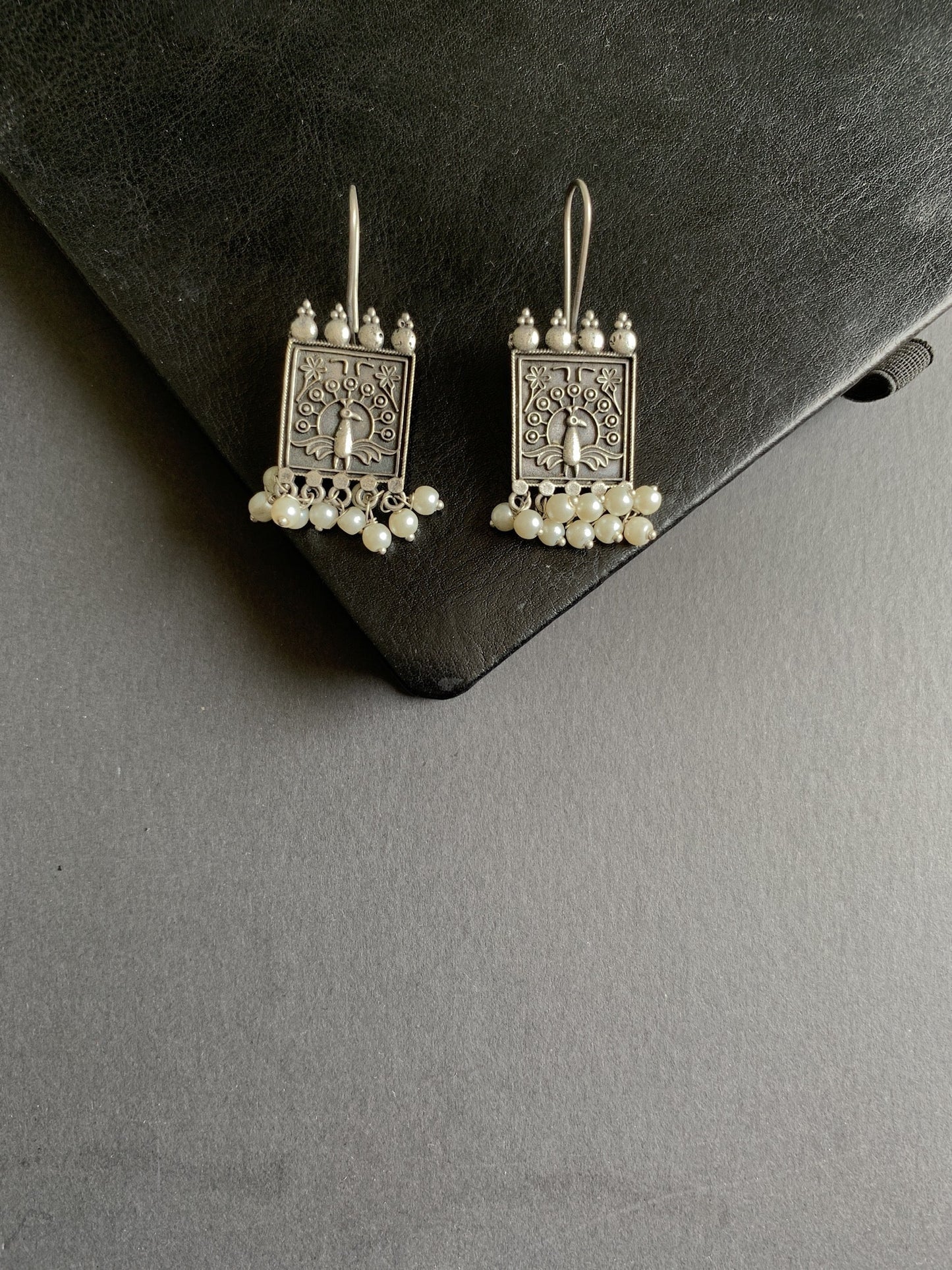 Ganesh Mudra Dangler Earrings