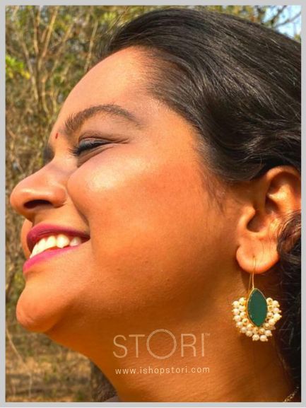 Shweta Paritkar in STORI Earrings