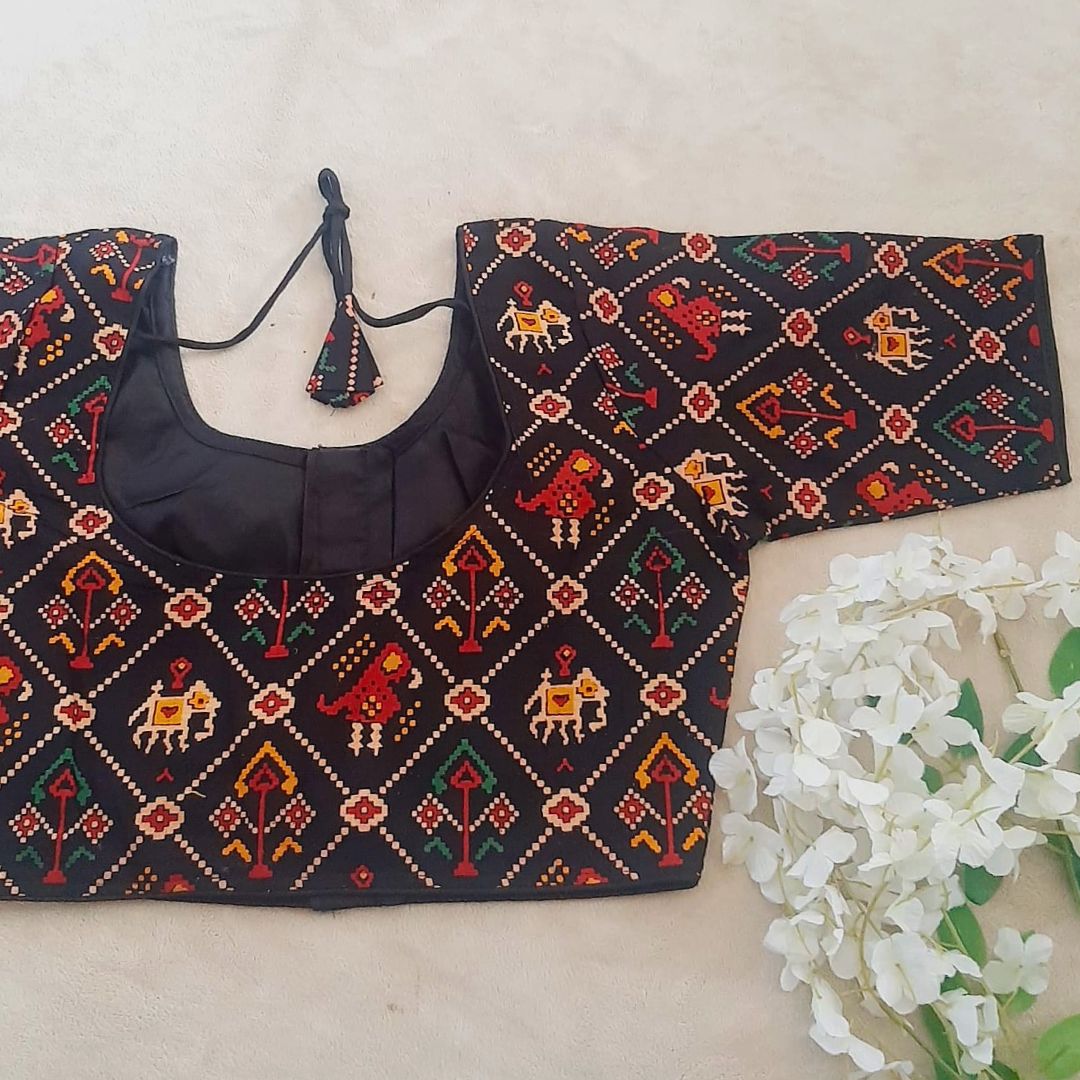 Patola Motifs Printed Cotton Blouse