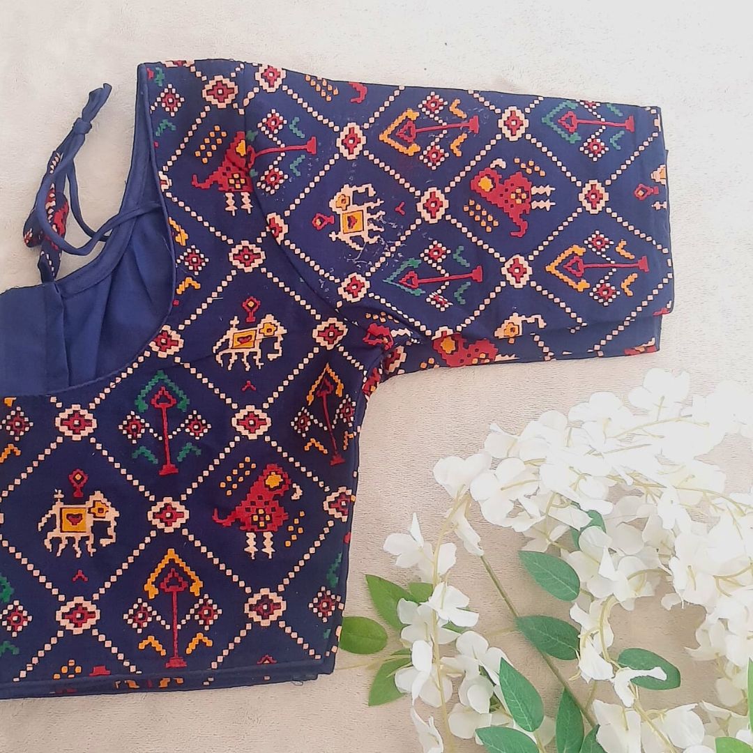 Patola Motifs Printed Cotton Blouse