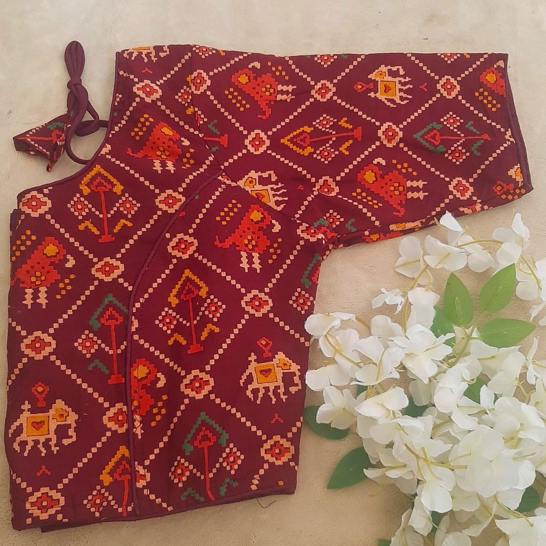 Patola Motifs Printed Cotton Blouse