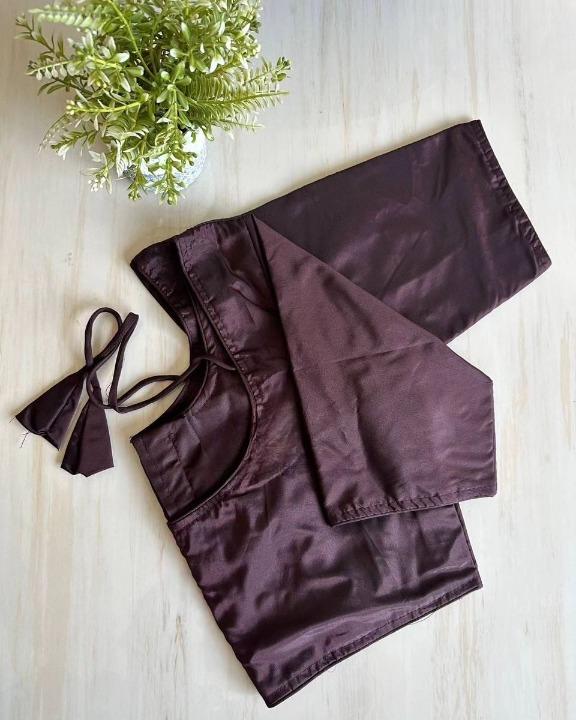 Soft Pattu Silk Solid Single Color Blouse
