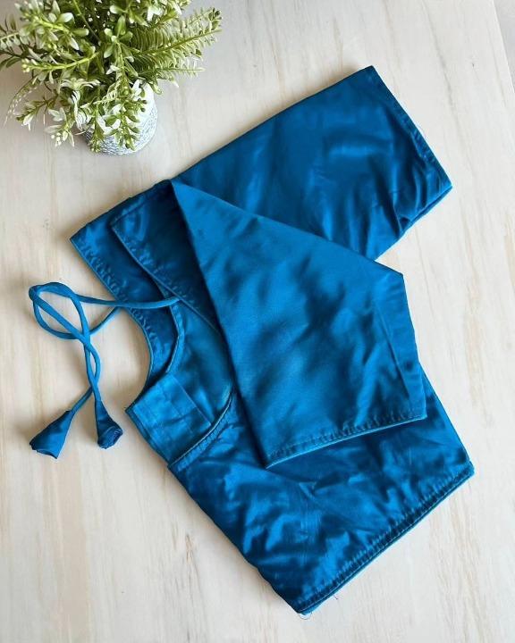 Soft Pattu Silk Solid Single Color Blouse