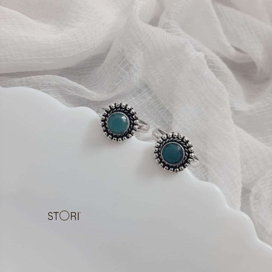 Light Blue Women Toe Ring Online- STORI