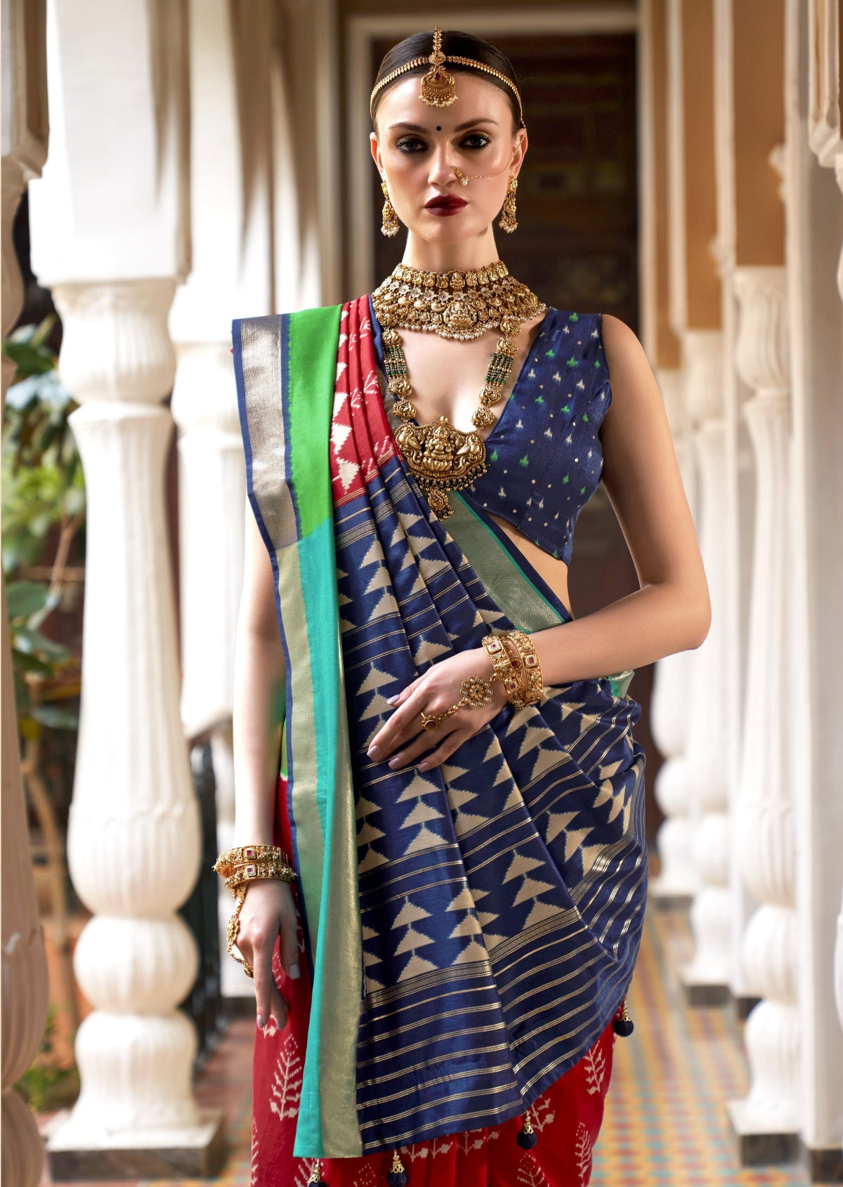 Red Patola Silk Saree Online in India