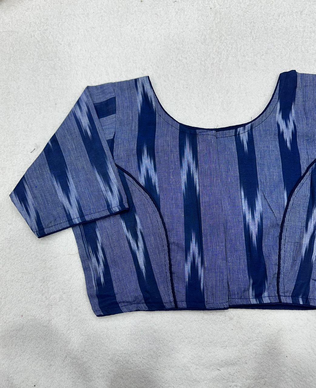 Ikkat Woven Cotton Regular Blouse