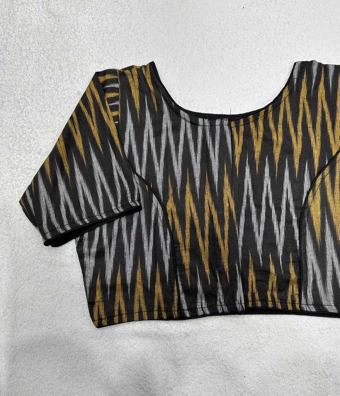 Ikkat Woven Cotton Regular Blouse