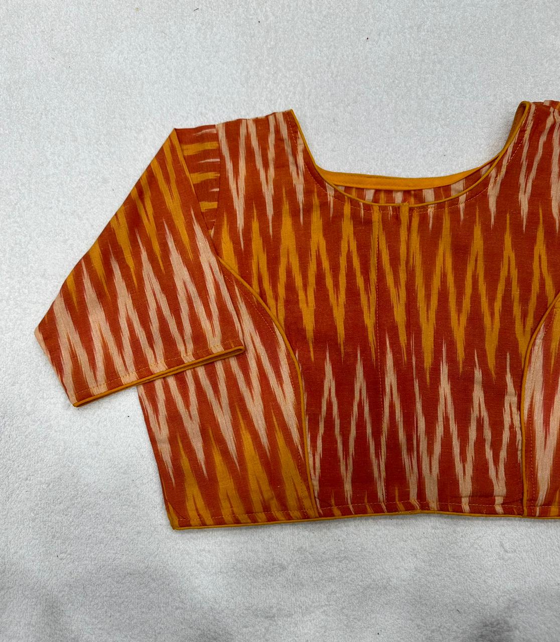 Ikkat Woven Cotton Regular Blouse