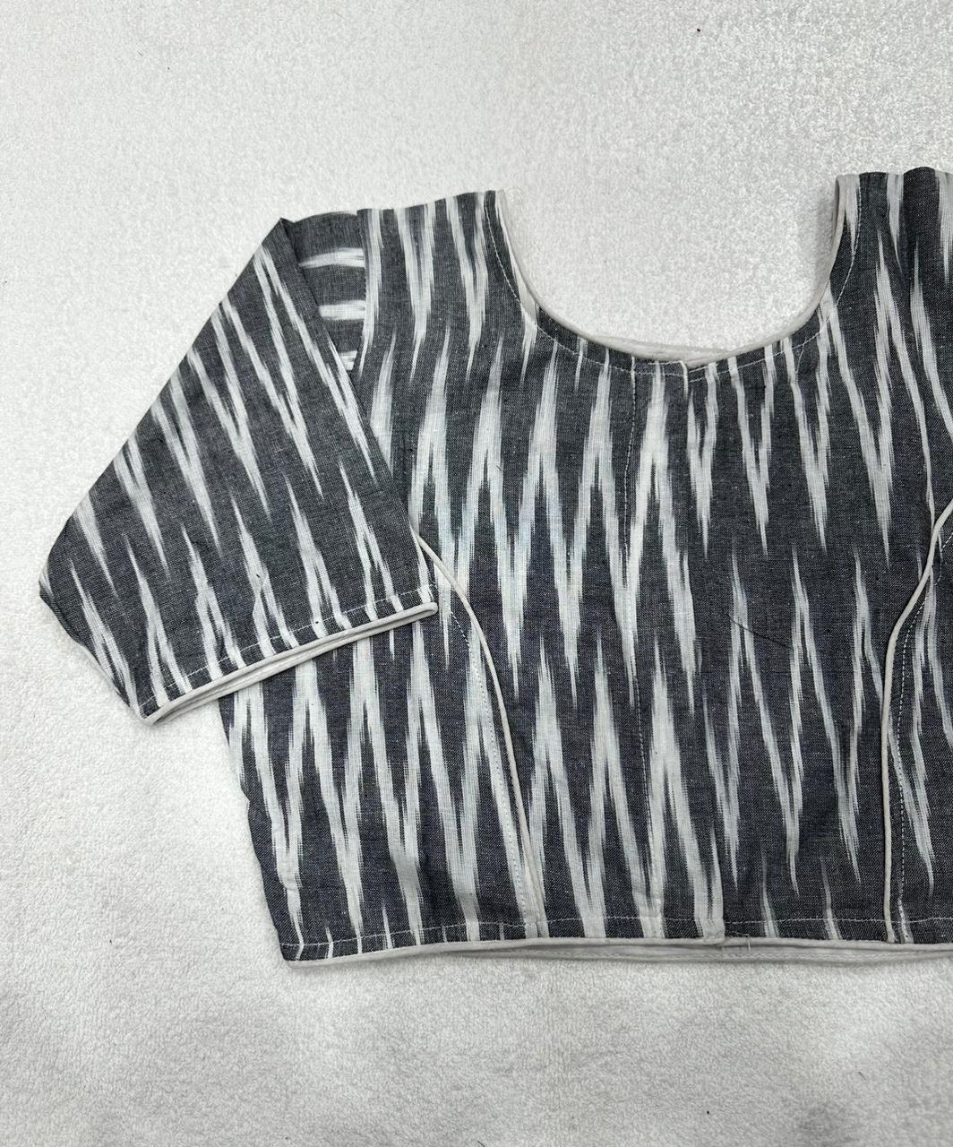 Ikkat Woven Cotton Regular Blouse